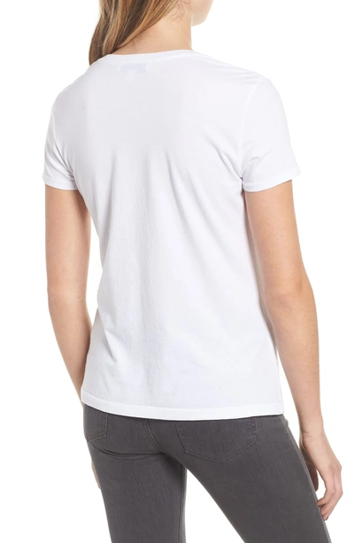 Shop Amour Vert Nico V-neck Tee In White