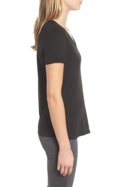 Shop Amour Vert Nico V-neck Tee In Black