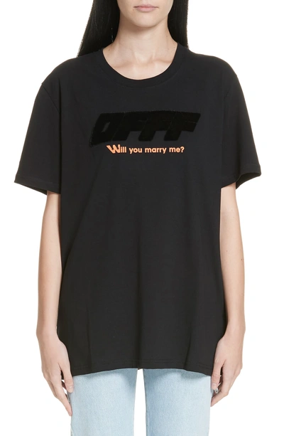 Shop Off-white Obstacles Casual Tee In Black
