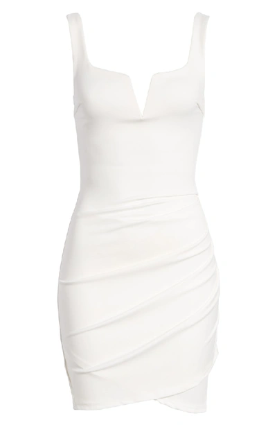 Shop Tiger Mist Ruched Body-con Dress In White