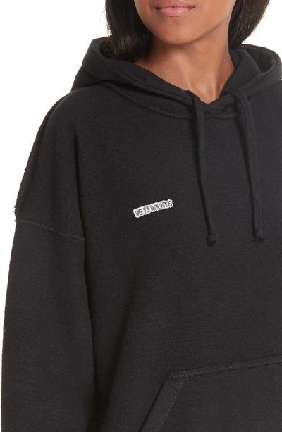 Shop Vetements Inside-out Hoodie In Black