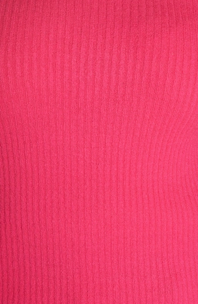 Shop Glamorous Pleat Sleeve Sweater In Hot Pink
