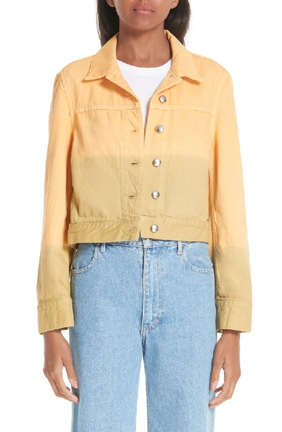 Eckhaus latta cropped denim cheap jacket