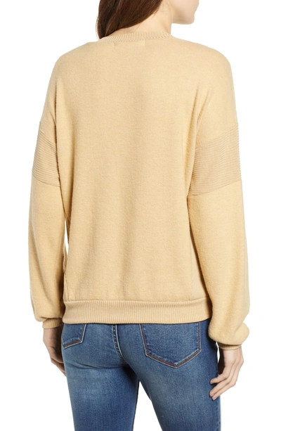 Shop Project Social T Alsen V-neck Sweatshirt In Gold Haze