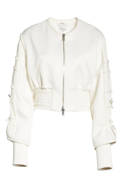 Shop 3.1 Phillip Lim / フィリップ リム Ruched Panel Bomber Jacket In Ivory
