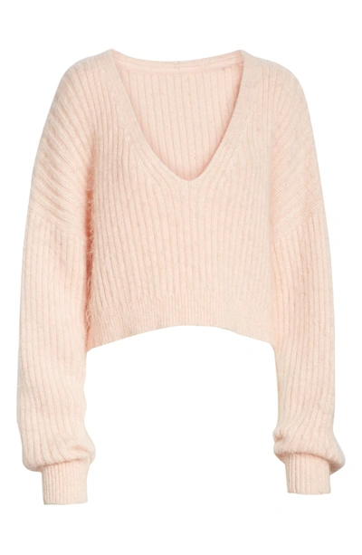 Shop 3.1 Phillip Lim / フィリップ リム Ribbed Wool Blend Sweater In Blush