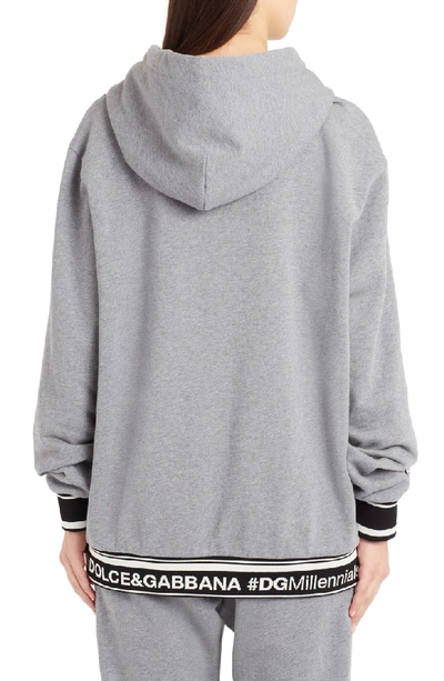 Shop Dolce & Gabbana Logo Tape Sweatshirt In Grey