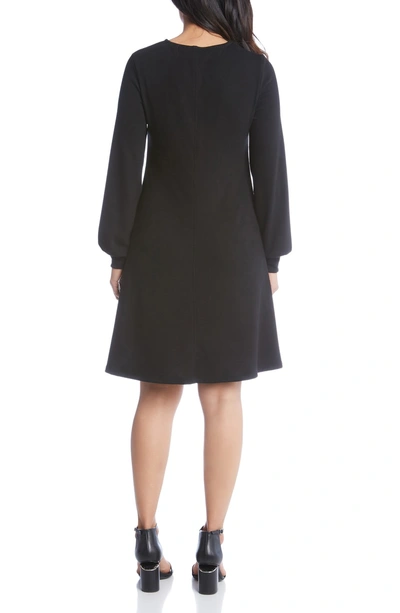 Shop Karen Kane Karen Lane Cutout Neck Sweater Dress In Black