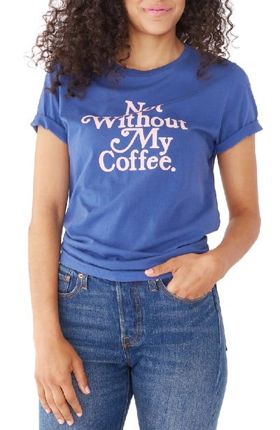 Shop Bando Ban. Do Not Without My Coffee Classic Tee In Navy