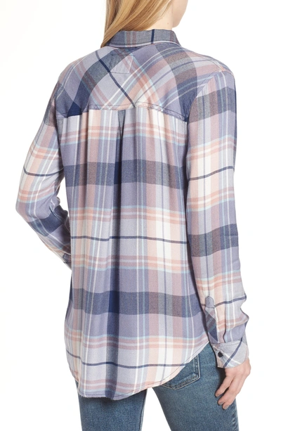 Shop Rails Hunter Plaid Shirt In Coast Apricot Cream