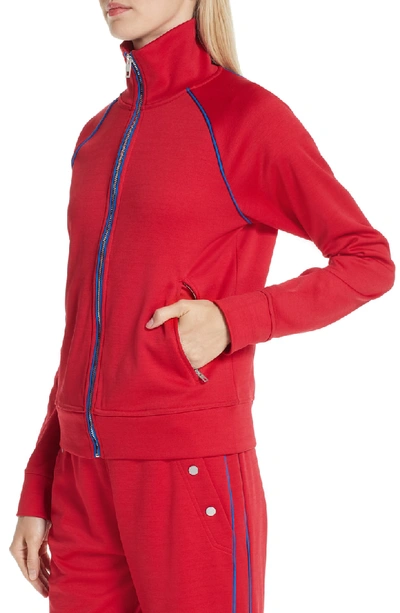 Shop Rag & Bone Naval Track Jacket In True Red