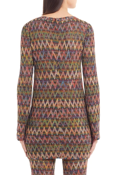 Shop Missoni Chevron Knit Minidress In Multi