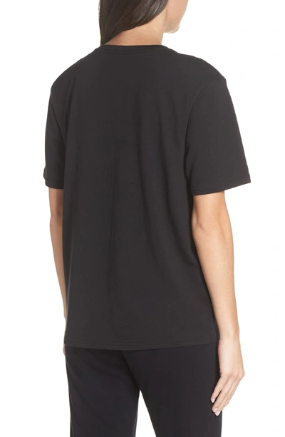 Shop Calvin Klein Monogram Lounge Tee In Black