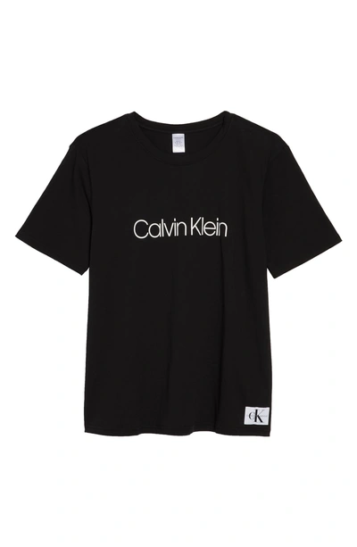 Shop Calvin Klein Monogram Lounge Tee In Black