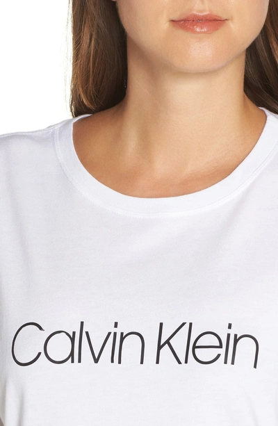 Shop Calvin Klein Monogram Lounge Tee In White