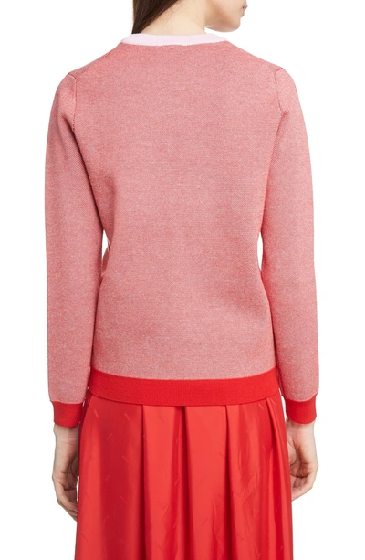 Shop Kenzo Eye Crewneck Sweater In Pastel Pink