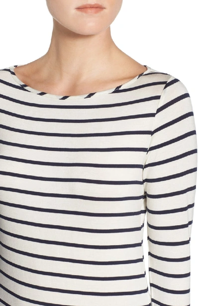 Shop Amour Vert Francoise Stripe Top In Marine Stripe