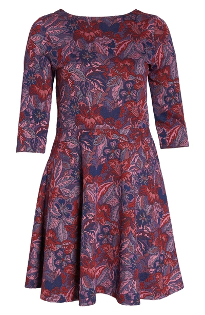 Shop Leota Llana Stretch Jersey Dress In Tapestry Jacquard