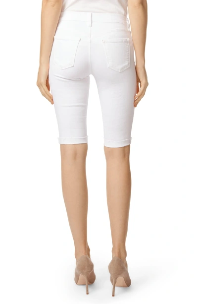 Shop J Brand 811 Skinny Bermuda Shorts In Blanc