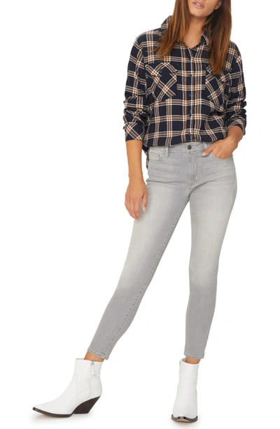 Shop Sanctuary Social Standard Skinny Ankle Jeans In Pale Soft Grey