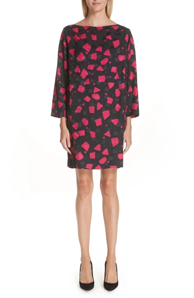 Shop Marc Jacobs Spot Print Shift Dress In Fuchsia Multi