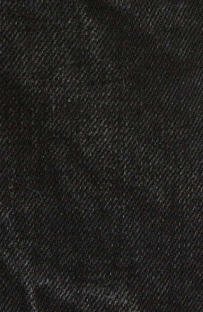 Shop Givenchy Marble Wash Denim Skirt In Black
