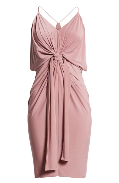Shop Misa Domino Dress In Rosy Finch