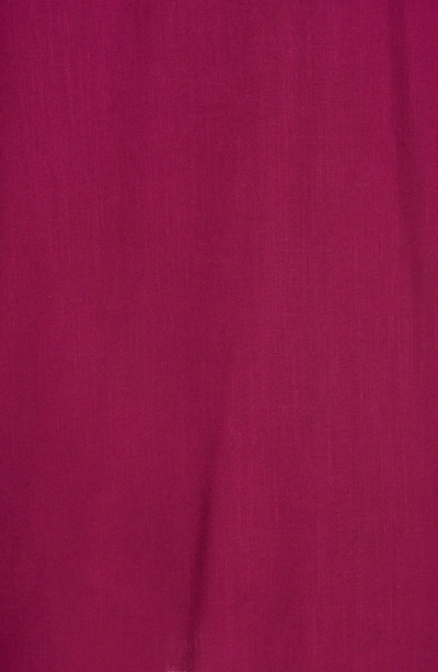 Shop Iro Thiefya Ruffle Sleeve Dress In Fuchsia/ Burgundy