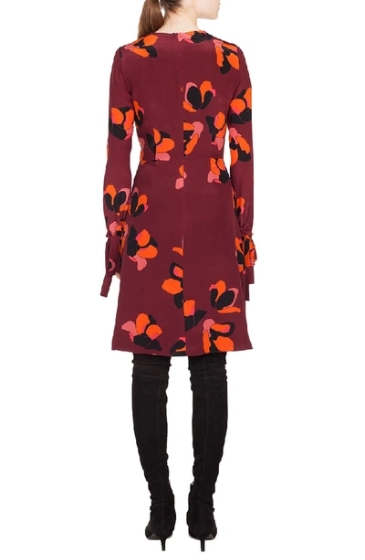 Shop Akris Punto Anemone Print Silk Dress In Multicolor