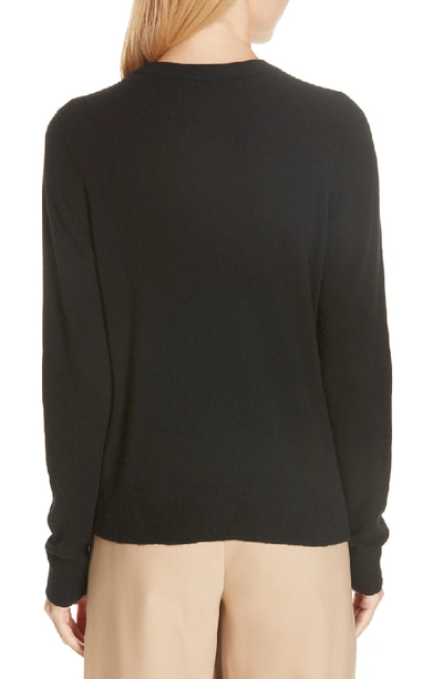 Shop Vince Cashmere Sweater In Black