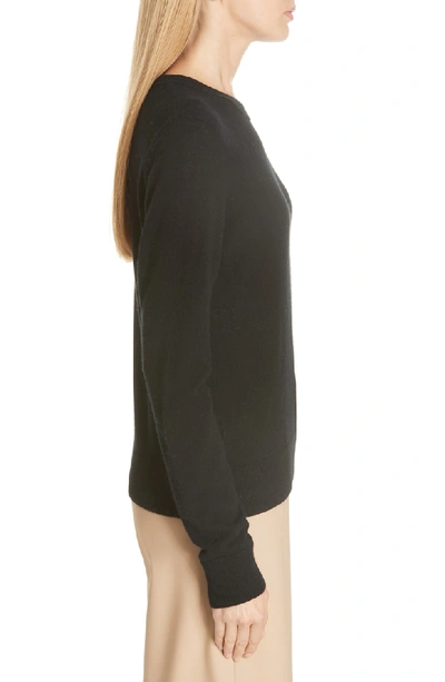 Shop Vince Cashmere Sweater In Black