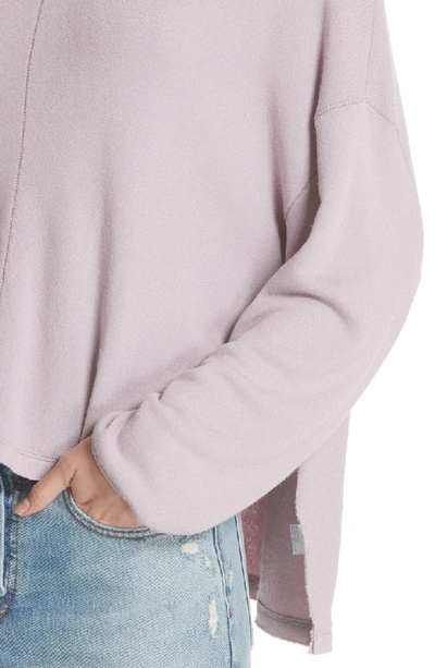 Shop Free People Be Good Terry Pullover In Purple Mist