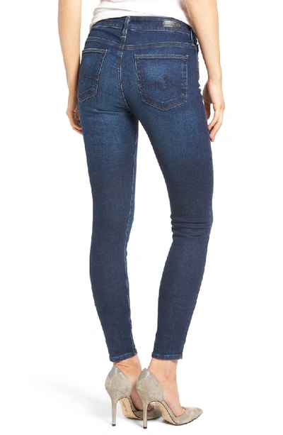Shop Ag 'the Farrah' High Rise Skinny Jeans In Paradox Blue