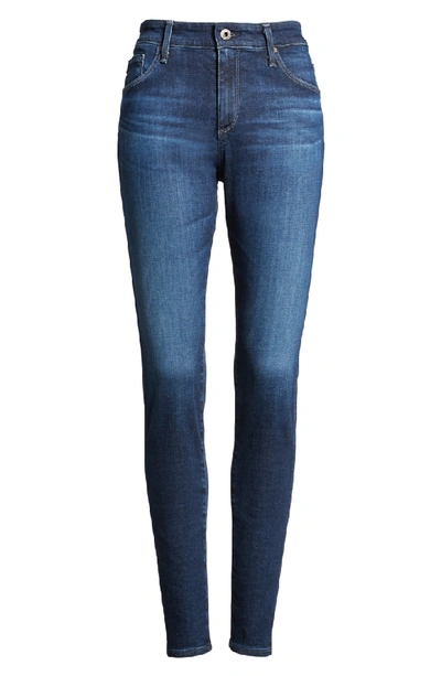 Shop Ag 'the Farrah' High Rise Skinny Jeans In Paradox Blue