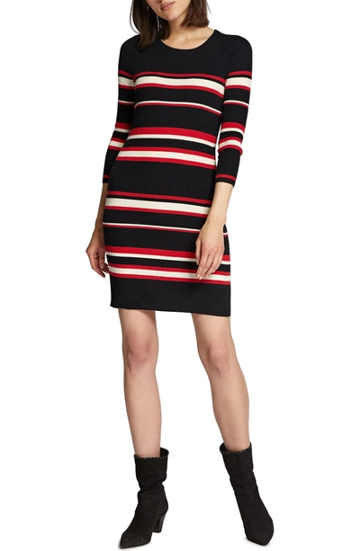 Shop Sanctuary Trailblaze Body-con Cotton Blend Sweater Dress In Street Red Plaid