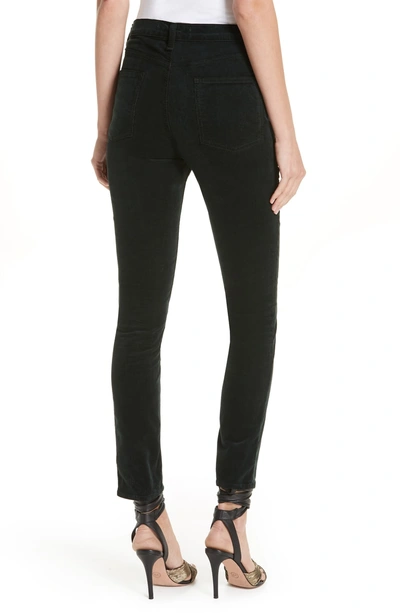 Shop Veronica Beard Kate Corduroy Skinny Jeans In Forest Green
