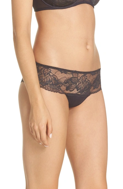 Shop Simone Perele Promesse Boyshorts In Anthracite