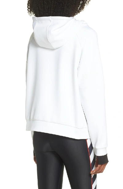 Shop P.e Nation The Defender Ace Hoodie In White