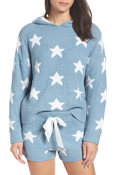 Shop Honeydew Intimates Snow Angel Sweater Hoodie In Lovebird Stars