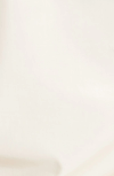 Shop Calvin Klein 205w39nyc Coated Cotton Asymmetrical Top In Creme