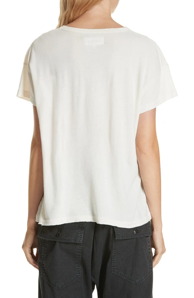 Shop The Great The Boxy Graphic Tee In Washed White W/ Mountain