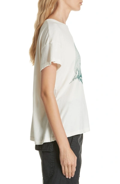 Shop The Great The Boxy Graphic Tee In Washed White W/ Mountain