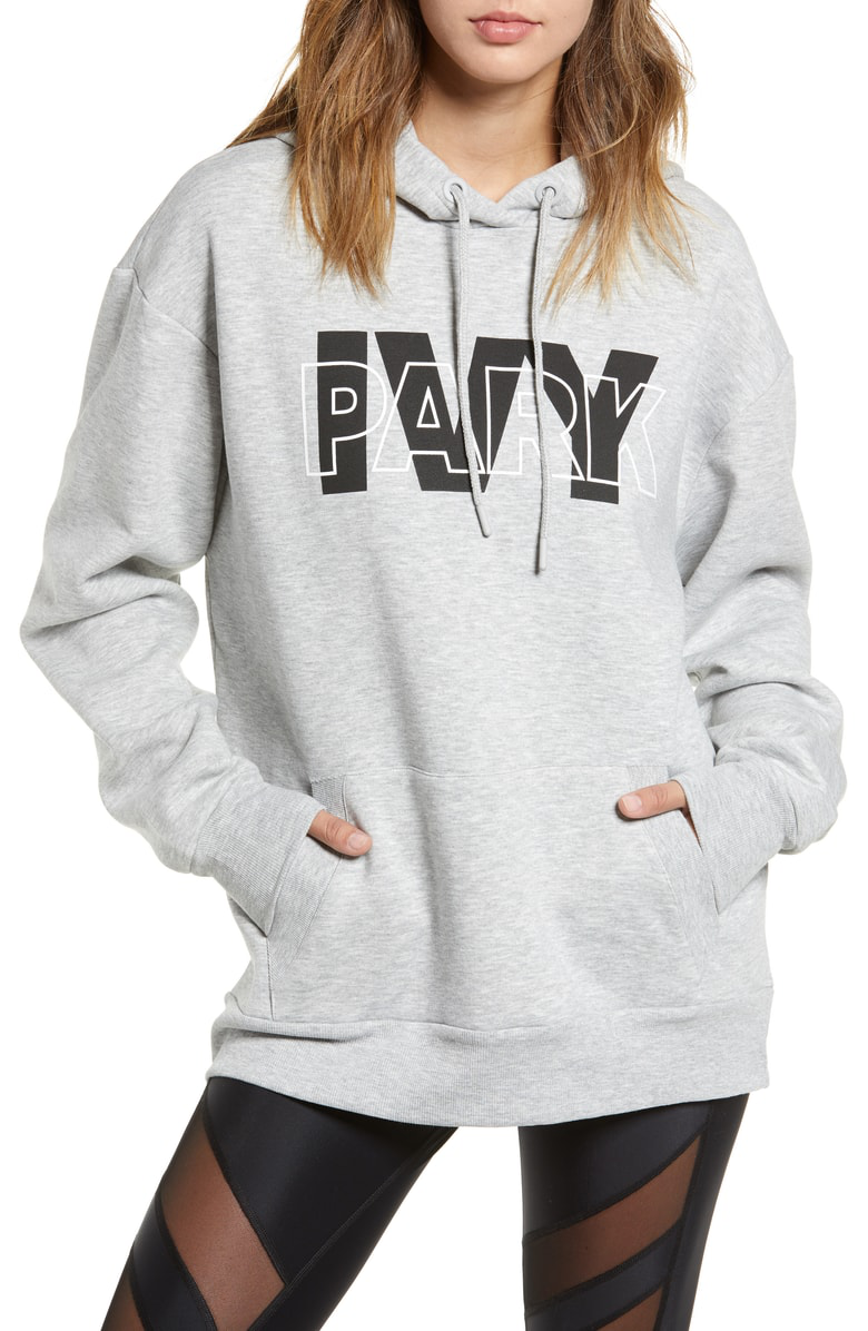 ivy park layer logo overhead hoodie