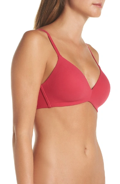 Shop Wacoal How Perfect No-wire Contour Bra In Cerise