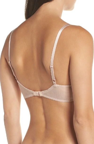 On Gossamer Bump It Up Underwire Push-up Bra In Champagne