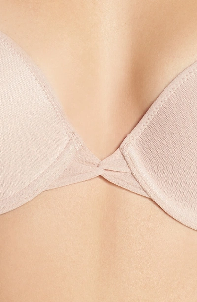 On Gossamer Bump It Up Underwire Push-up Bra In Champagne