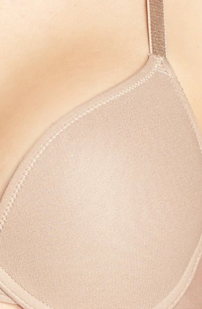 On Gossamer Bump It Up Underwire Push-up Bra In Champagne