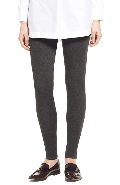 Shop Vince Camuto Seamed Back Leggings In Dark Heather Grey