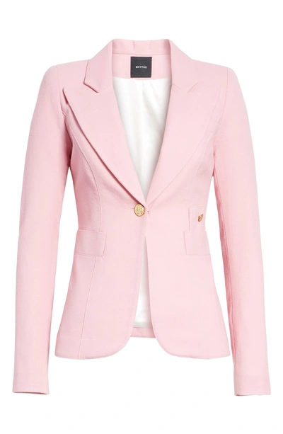 Shop Smythe Classic Duchess Blazer In Rethink Pink