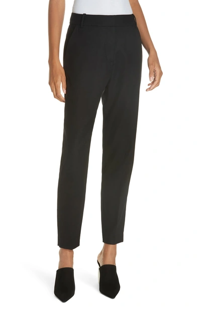 Shop Equipment Warsaw Wool Ankle Trousers In True Black